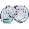 image:imageWilson 2026 A500 Siren Fastpitch Softball GlovesWhiteSeafoamPurple