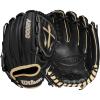 image:imageWilson A2000 Pitchers Baseball Gloves  1175 and 12BlackSaddle Tan