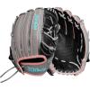 image:imageWilson Fall 2024 A2000 Fastpitch GlovesGreyRose GoldTeal