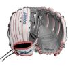 image:imageWilson Fall 2024 A2000 Fastpitch GlovesWhiteRose GoldGrey