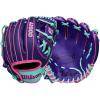 image:imageWilson Winter 2025 A2000 Baseball GlovesPurpleSeafoamFlamingo