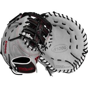image:imageWILSON 2024 A1000 1620 125 Baseball First Base Mitt  SilverBlackRedLeft Hand Throw