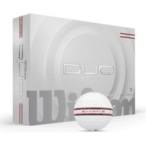 image:imageWILSON 2025 Duo Soft Golf Balls  12 BallsWhiteRed Stripe