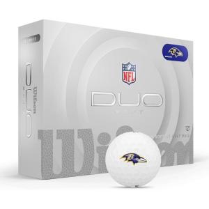 image:imageWILSON 2025 Duo Soft NFL Golf Ball  12 Balls White Atlanta FalconsBaltimore Ravens