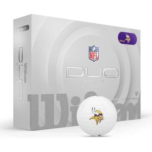 image:imageWILSON 2025 Duo Soft NFL Golf Ball  12 Balls White Atlanta FalconsMinnesota Vikings
