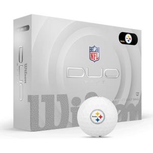 image:imageWILSON 2025 Duo Soft NFL Golf Ball  12 Balls White Atlanta FalconsPittsburgh Steelers