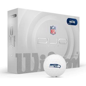image:imageWILSON 2025 Duo Soft NFL Golf Ball  12 Balls White Atlanta FalconsSeattle Seahawks
