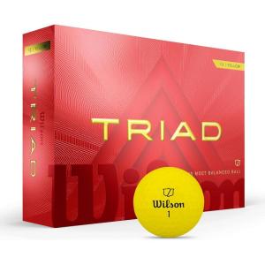 image:imageWILSON 2025 Triad Golf Balls  White 12 BallsYellow