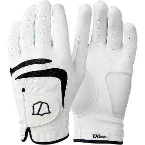image:imageWILSON Mens Grip Plus Golf Gloves  WhiteBlackXLarge