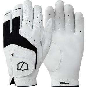 image:imageWILSON Staff Mens Conform Golf Glove  WhiteBlackMediumLarge