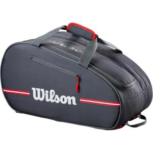 image:imageWILSON Team Padel Bag  Holds up to 4 Padel Rackets BlackRed