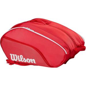 image:imageWILSON Tour Red Padel Bag  RedWhite Holds up to 6 Padel Rackets