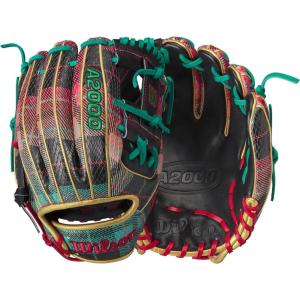 image:imageWilson 2024 Christmas Plaid A2000 1786SS 115 Infield Baseball Glove  Right Hand Throw