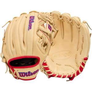 image:imageWilson 2026 A1000 Baseball GlovesBlondeRedRoyal