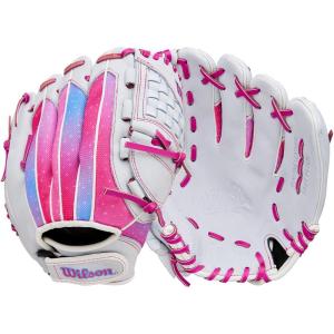 image:imageWilson 2026 A440 Flash Fastpitch Softball GlovesWhiteFlamingo Pink