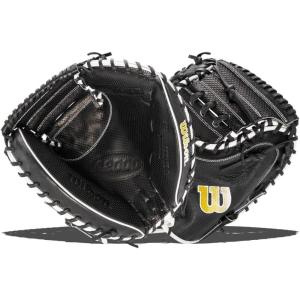 image:imageWilson A2000 Catchers Mitts  33 335 and 34BlackWhite