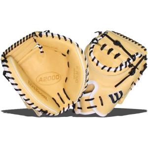 image:imageWilson A2000 Catchers Mitts  33 335 and 34BlondeBlack