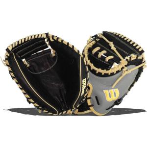 image:imageWilson A2000 Catchers Mitts  33 335 and 34GreyBlackBlonde