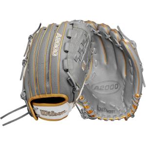 image:imageWilson A2000 Outfield Fastpitch GlovesGreyWhiteBlonde
