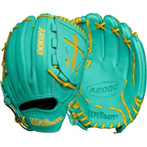 image:imageWilson Fall 2024 A2000 Baseball GlovesSeafoamYellow Gold