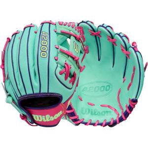 image:imageWilson Fall 2025 A2000 Baseball GlovesSeafoamFlamingoOptic Yellow