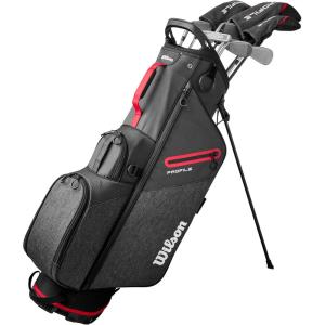 image:imageWilson Mens Profile Complete Golf Set with Stand Bag  Right Hand Regular RedBlackSilver