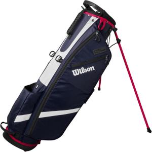 image:imageWilson QS Golf Stand Bag  BlackWhiteNavyWhiteRed