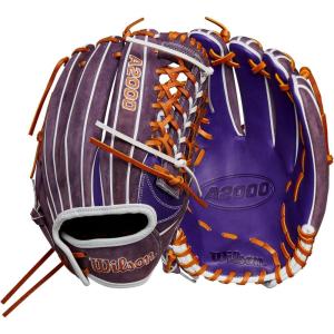 image:imageWilson Spring 2025 A2000 Fastpitch GlovesPurpleSaddleWhite