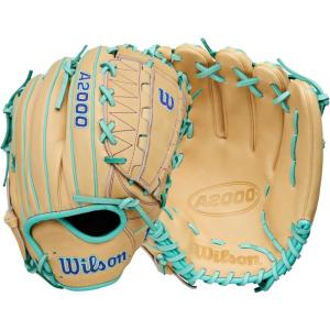 image:imageWilson Spring 2026 A2000 Baseball GlovesBlonde Seafoam Purple