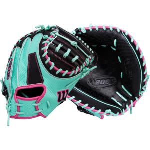 image:imageWilson Spring 2026 A2000 Baseball GlovesSeafoamBlackFlamingo
