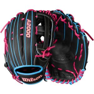 image:imageWilson Summer 2025 A2000 Baseball GlovesBlackSky BlueFlamingo