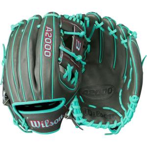image:imageWilson Summer 2025 A2000 Baseball GlovesCharcoalSeafoamRed