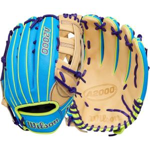 image:imageWilson Winter 2025 A2000 Baseball GlovesSky BlueBlondeOptic Yellow