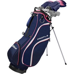 image:imageWilson Womens Profile Complete Golf Set with Stand Bag  Right Hand Ladies NavyRose GoldSilver