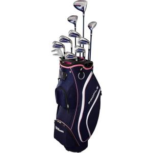 image:imageWilson Womens Right Handed Profile Complete Golf Set with Cart BagStandard