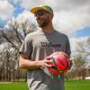 image:imageWILSON AVP Game Volleyballs  Official SizeAVP OPTX Grass Volleyball