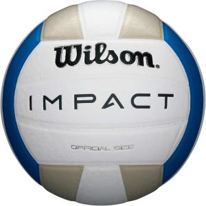 image:imageWILSON Indoor Recreational Volleyballs  Official SizeBlueSilverWhite