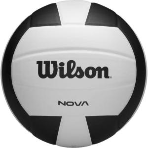 image:imageWILSON Nova Indoor Game Volleyballs  Official SizeBlackWhite