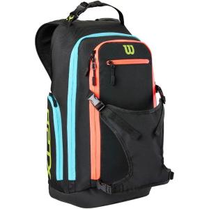 image:imageWILSON OPTX Volleyball Backpack  BlackYellowBlackAquaGreen