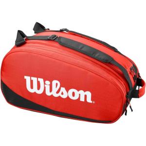 image:imageWILSON Tour Padel Bag  Holds up to 6 Paddles RedBlack