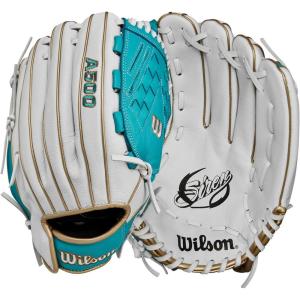image:imageWilson A500WhiteTealMetallic Gold