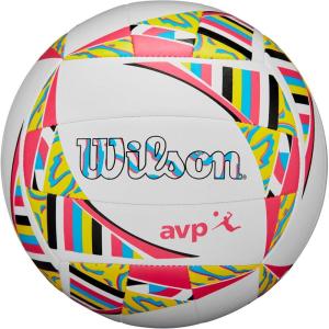image:imageWilson AVP Movement VolleyballsWhitePinkYellow