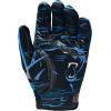 image:imageWilson NFL Stretch Fit Football Gloves  Youth and Adult SizesCarolina Panthers