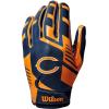 image:imageWilson NFL Stretch Fit Football Gloves  Youth and Adult SizesChicago Bears
