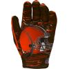 image:imageWilson NFL Stretch Fit Football Gloves  Youth and Adult SizesCleveland Browns