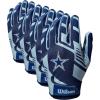 image:imageWilson NFL Stretch Fit Football Gloves  Youth and Adult SizesDallas Cowboys
