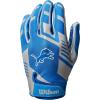 image:imageWilson NFL Stretch Fit Football Gloves  Youth and Adult SizesDetroit Lions