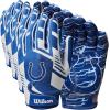 image:imageWilson NFL Stretch Fit Football Gloves  Youth and Adult SizesIndianapolis Colts