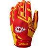 image:imageWilson NFL Stretch Fit Football Gloves  Youth and Adult SizesKansas City Chiefs