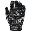 image:imageWilson NFL Stretch Fit Football Gloves  Youth and Adult SizesLas Vegas Raiders